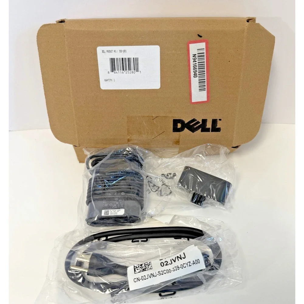 Dell Original 65W Slim 7.4mm Power Adapter with Power Cable 332-1831